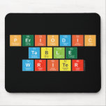 Periodic
 Table
 Writer  Mousepads