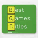 Best
 Games
 Titles  Mousepads
