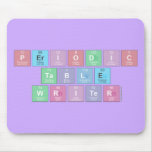 Periodic
 Table
 Writer  Mousepads