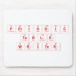 Periodic
 Table
 Writer  Mousepads
