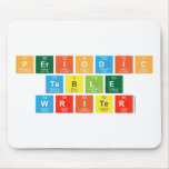 Periodic
 Table
 Writer  Mousepads