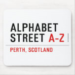 Alphabet  Street  Mousepads