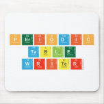 Periodic
 Table
 Writer  Mousepads