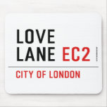 Love lane  Mousepads
