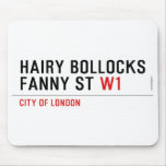 hairy bollocks fanny st  Mousepads