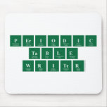 Periodic
 Table
 Writer  Mousepads