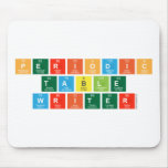 Pe|riodic
 t|a|b|l|e
 Writ|e|r  Mousepads