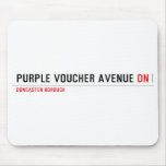 purple voucher avenue  Mousepads