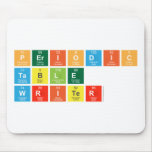 Periodic
 Table
 Writer  Mousepads