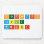Periodic
 Table
 Writer  Mousepads