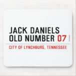 Jack Daniels Old Number  Mousepads
