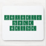 Periodic
 Table
 Writer  Mousepads
