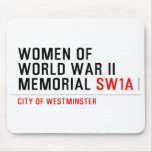 women of world war II memorial  Mousepads