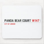 PANDA BEAR COURT  Mousepads
