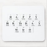 Happy
 Birthday
 Miro  Mousepads