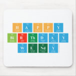 HAPPY
 BIRTHDAY
 WENDY  Mousepads