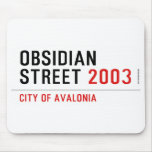 Obsidian Street  Mousepads