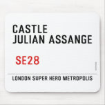 CASTLE  JULIAN ASSANGE    Mousepads