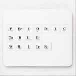 Periodic
 Table
 Writer  Mousepads