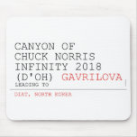 Canyon of chuck norris INFinity 2018 (D'oh)  Mousepads