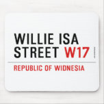 willie isa Street  Mousepads