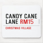 Candy Cane Lane  Mousepads