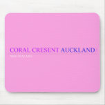 coral cresent  Mousepads