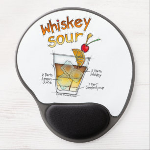 MOUSEPADS - WHISKEY SOUR RECIPE COCKTAIL ART