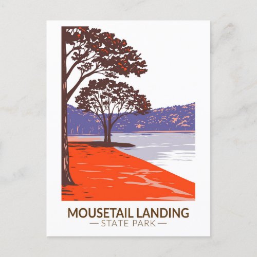 Mousetail Landing State Park Tennessee Vintage Postcard