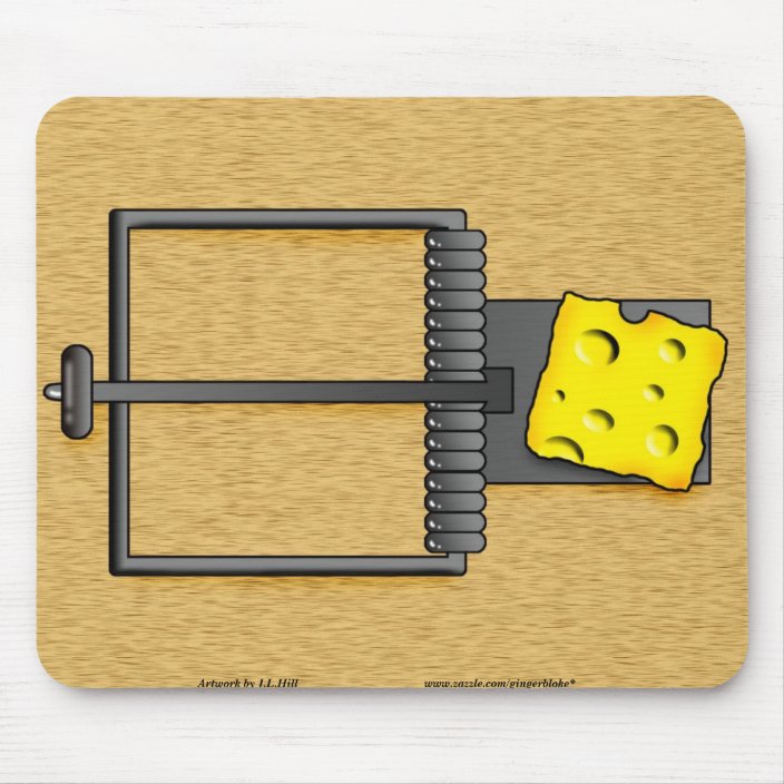 mouse trap mouse pad