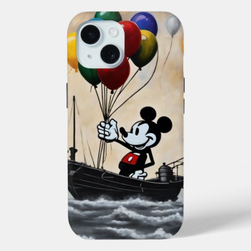 Mousey and Balloons iPhone 15 Case