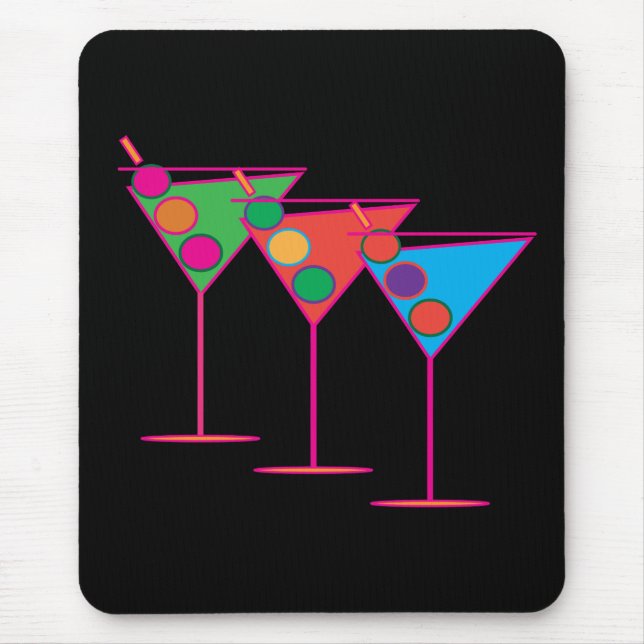 Mouspad - 3 Martinis Mouse Pad (Front)