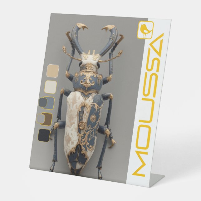 MOUSSA  PEDESTAL SIGN (Front)