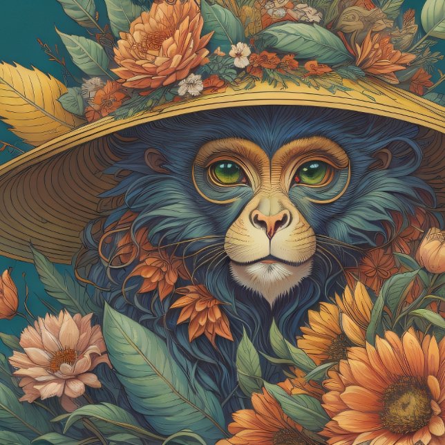 Mousseline Flower Hat Monkey chimp v7 Tissue paper (Creator Uploaded)