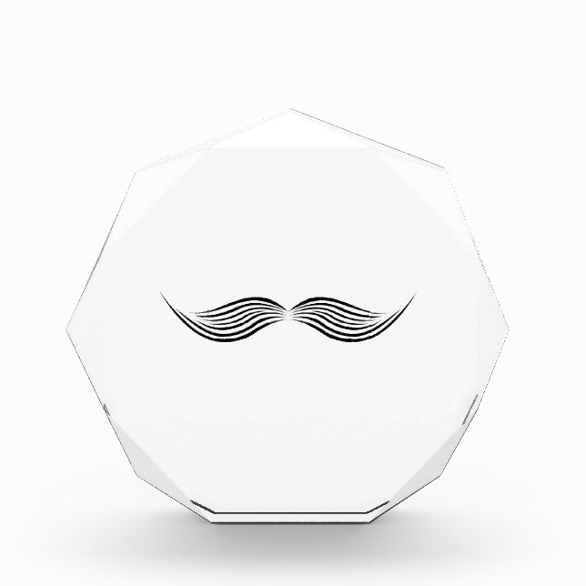 Moustache Acrylic Award (Front)