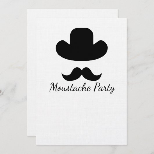 Moustache and hat (Front/Back)