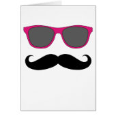 Moustache and Pink Sunglasses Humour (Front)