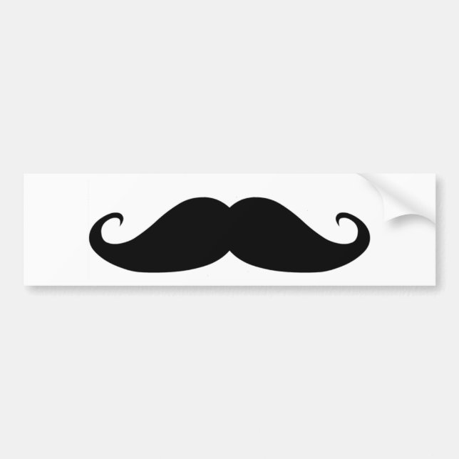 Moustache! Bumper Sticker (Front)