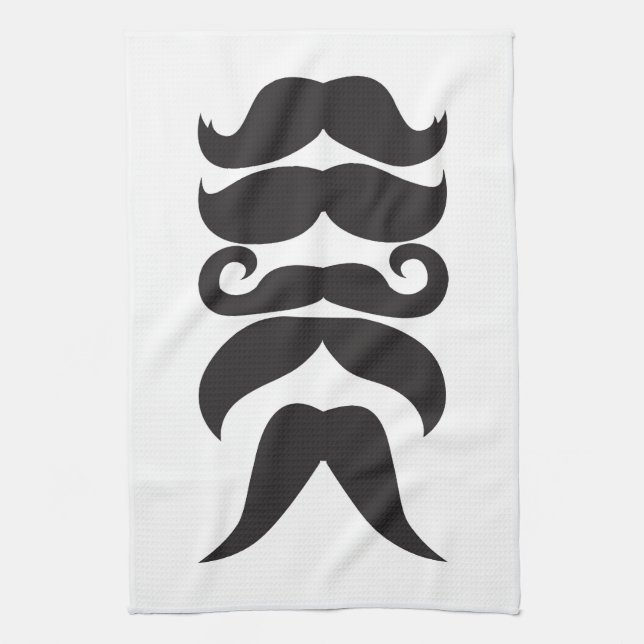 Moustache Choices Kitchen Towel (Vertical)