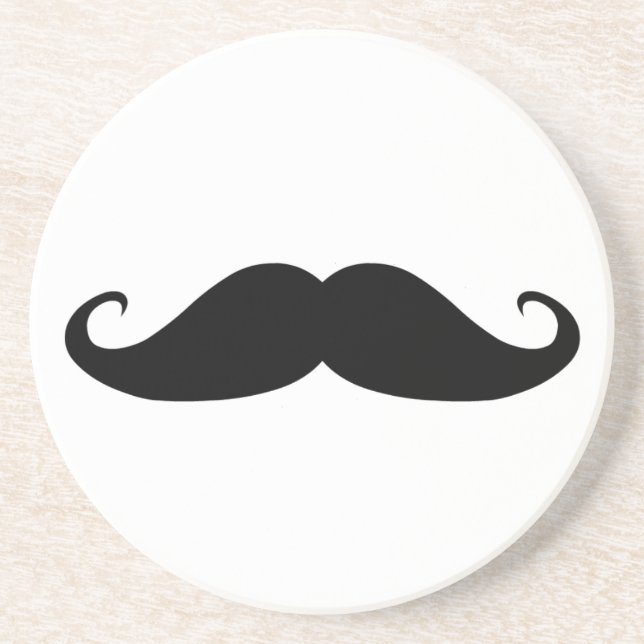 Moustache coasters! drink coaster (Front)
