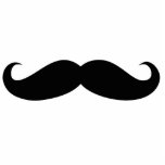 Moustache cutout disguise, funny mustache