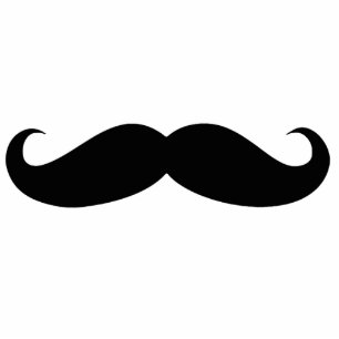 Moustache cutout disguise, funny mustache