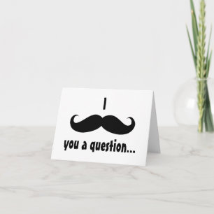 Moustache disguise funny mustache facial hair card