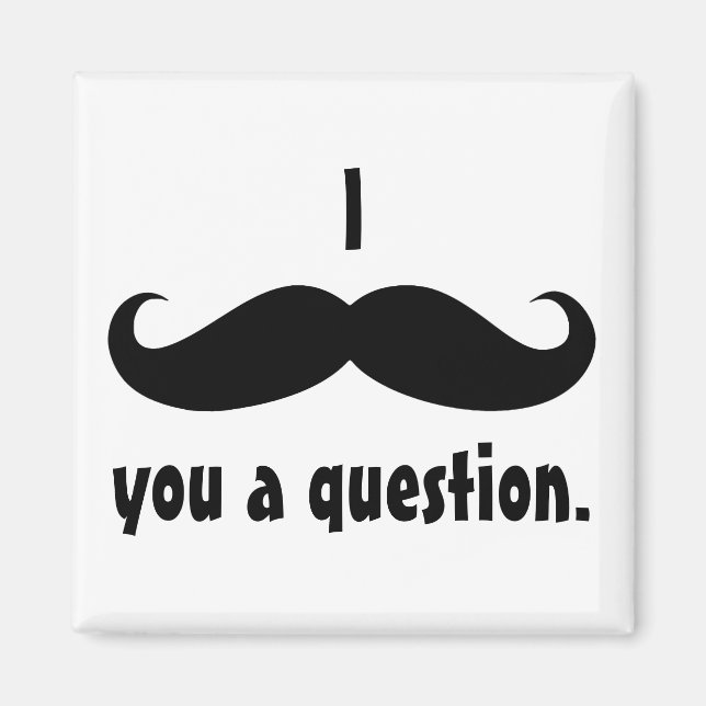 Moustache disguise funny mustache facial hair magnet (Front)