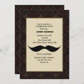Moustache Father's Day Invitation (Front/Back)