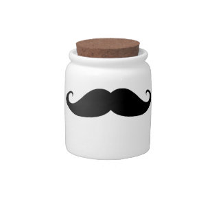 Moustache jar