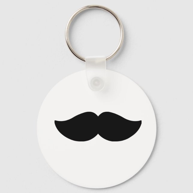 Moustache Keychain (Front)