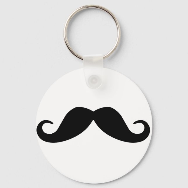 Moustache Keychain (Front)