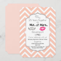 Moustache & Lips Mr. & Mrs. - Anniversary