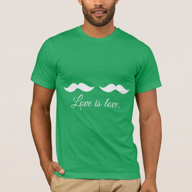 MOUSTACHE LOVE T-Shirt (Front)